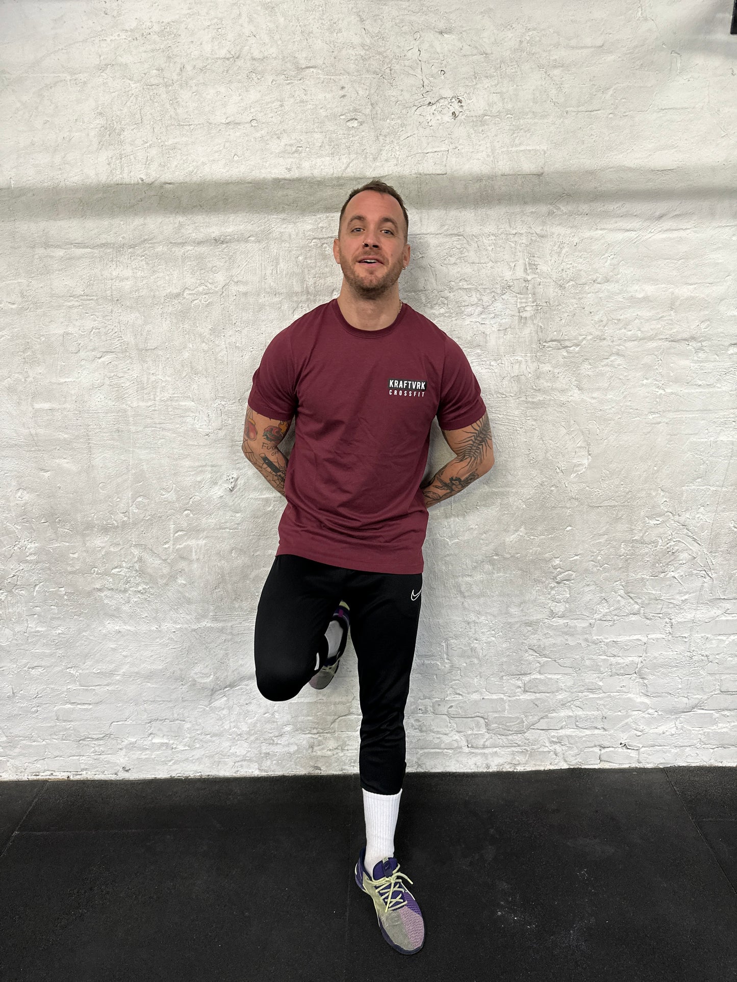KRAFTVRK Crossfit - T-shirt - Bordeaux / Mørkerød