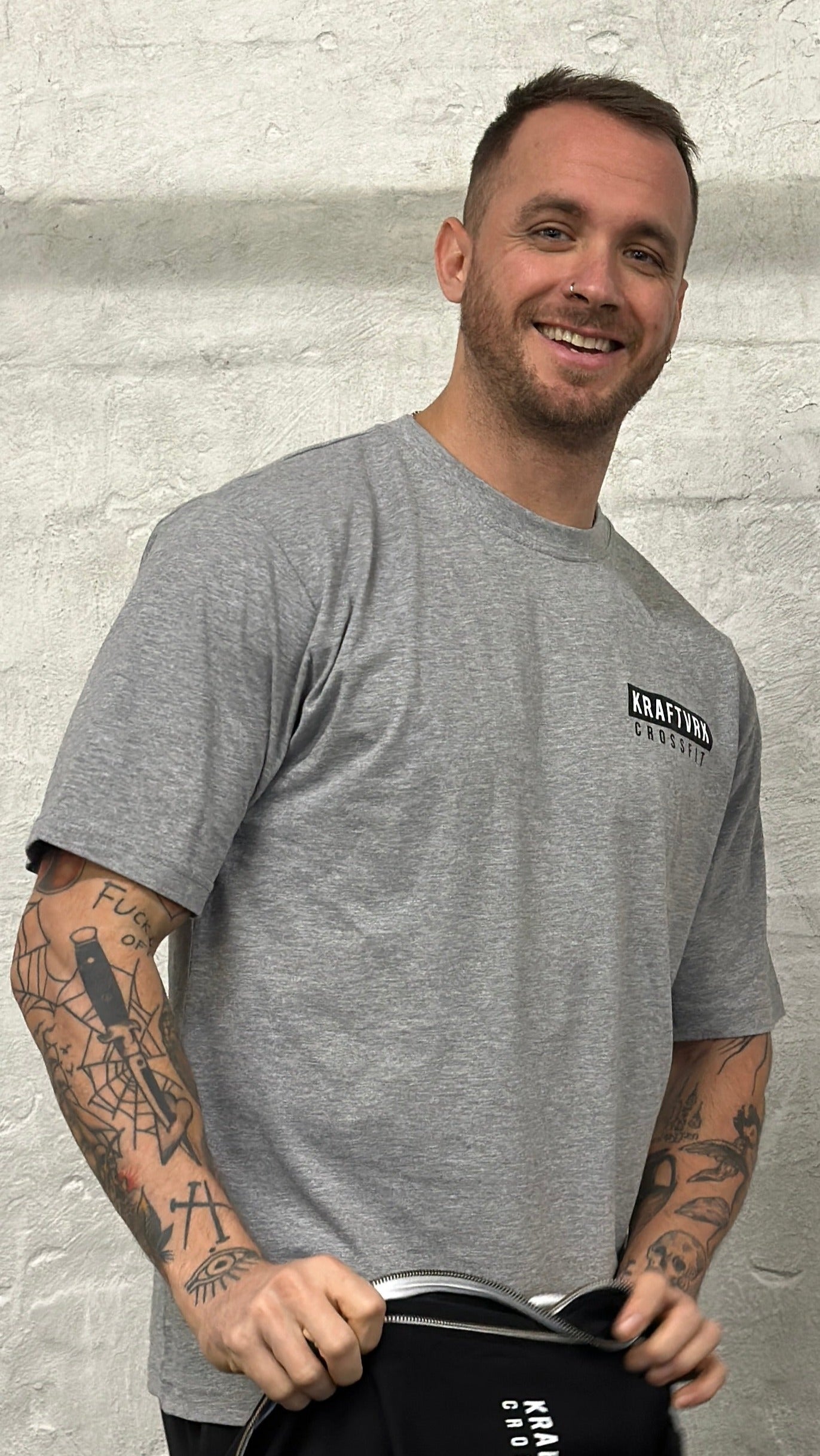 KRAFTVRK Crossfit - T-shirt - Lysegrå