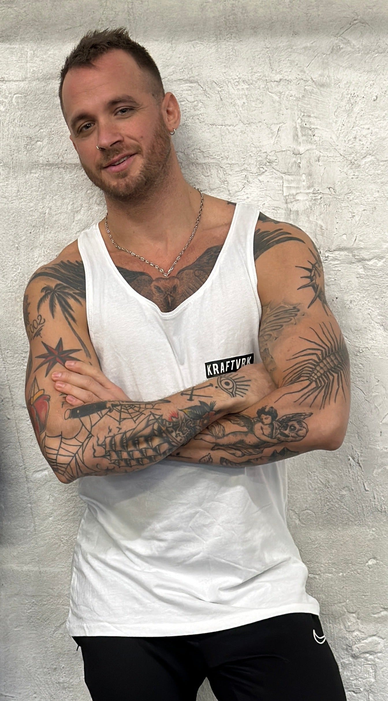 KRAFTVRK Crossfit - Herre Tank Top - Hvid