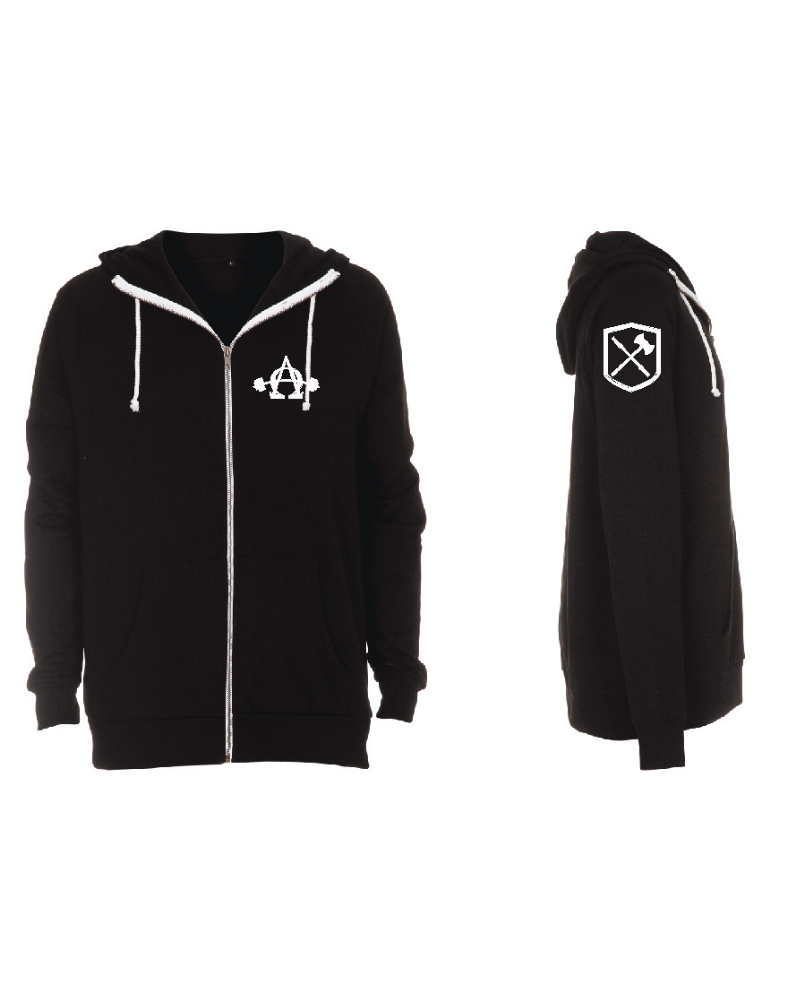 Alfa Omega Vægtløftning Hoodie - Sort