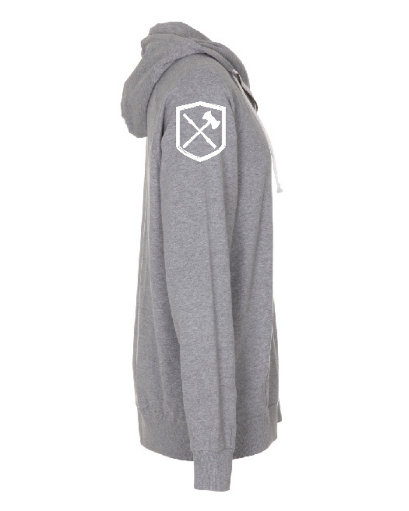 Alfa Omega Vægtløftning Hoodie - Grå