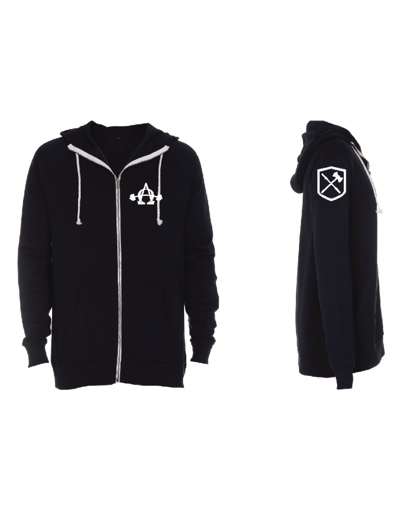 Alfa Omega Vægtløftning Hoodie - Navy