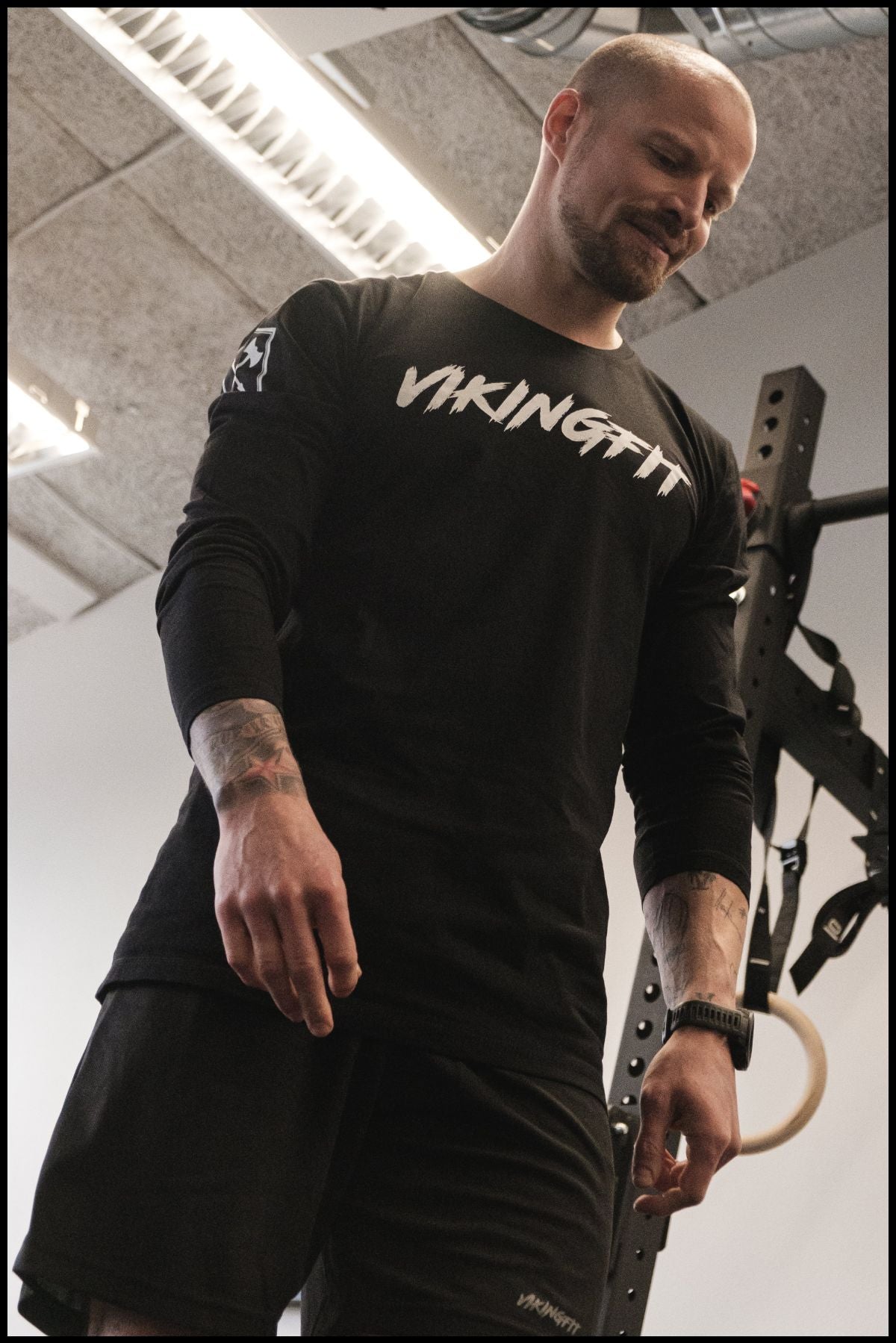VikingFit Long Sleeve Tee - Sort