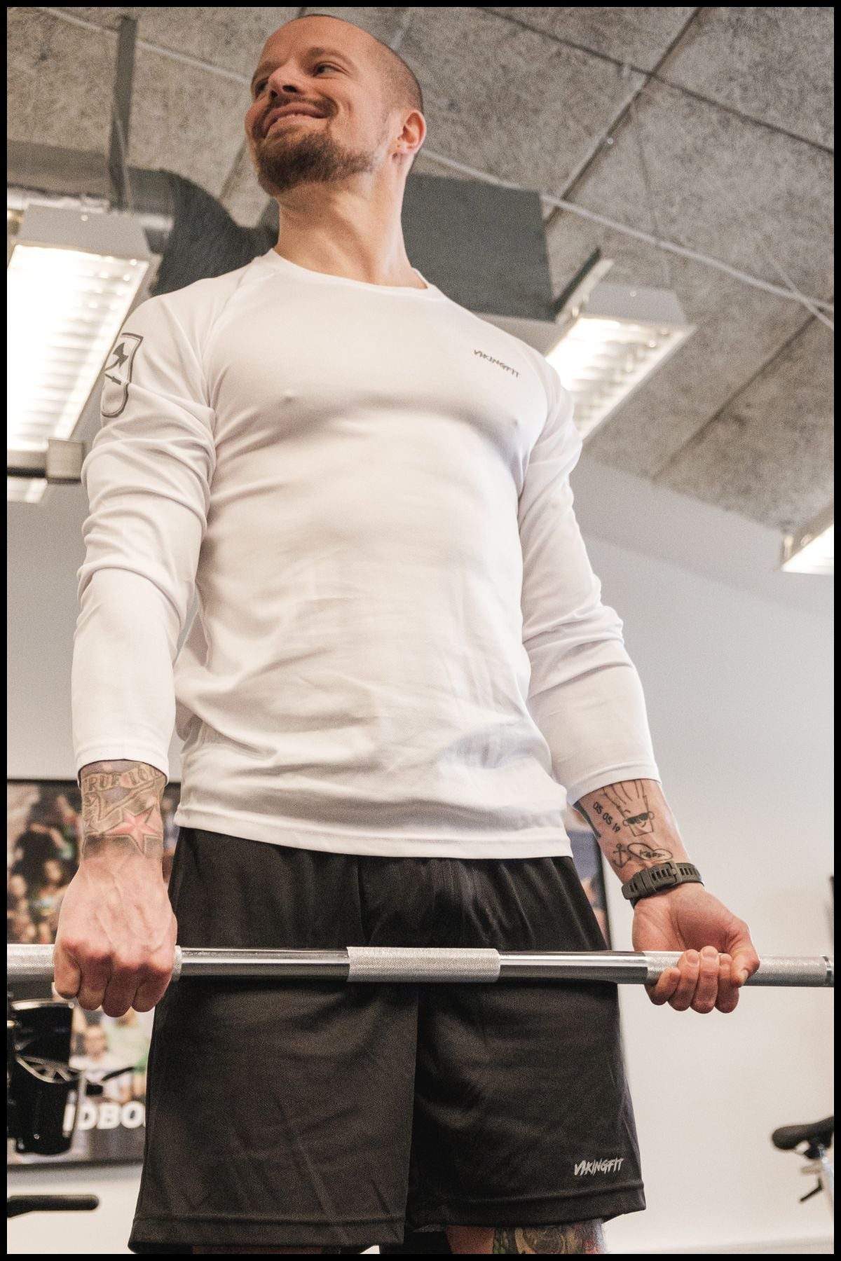 Unisex Longe Sleeve Sport Tee - White