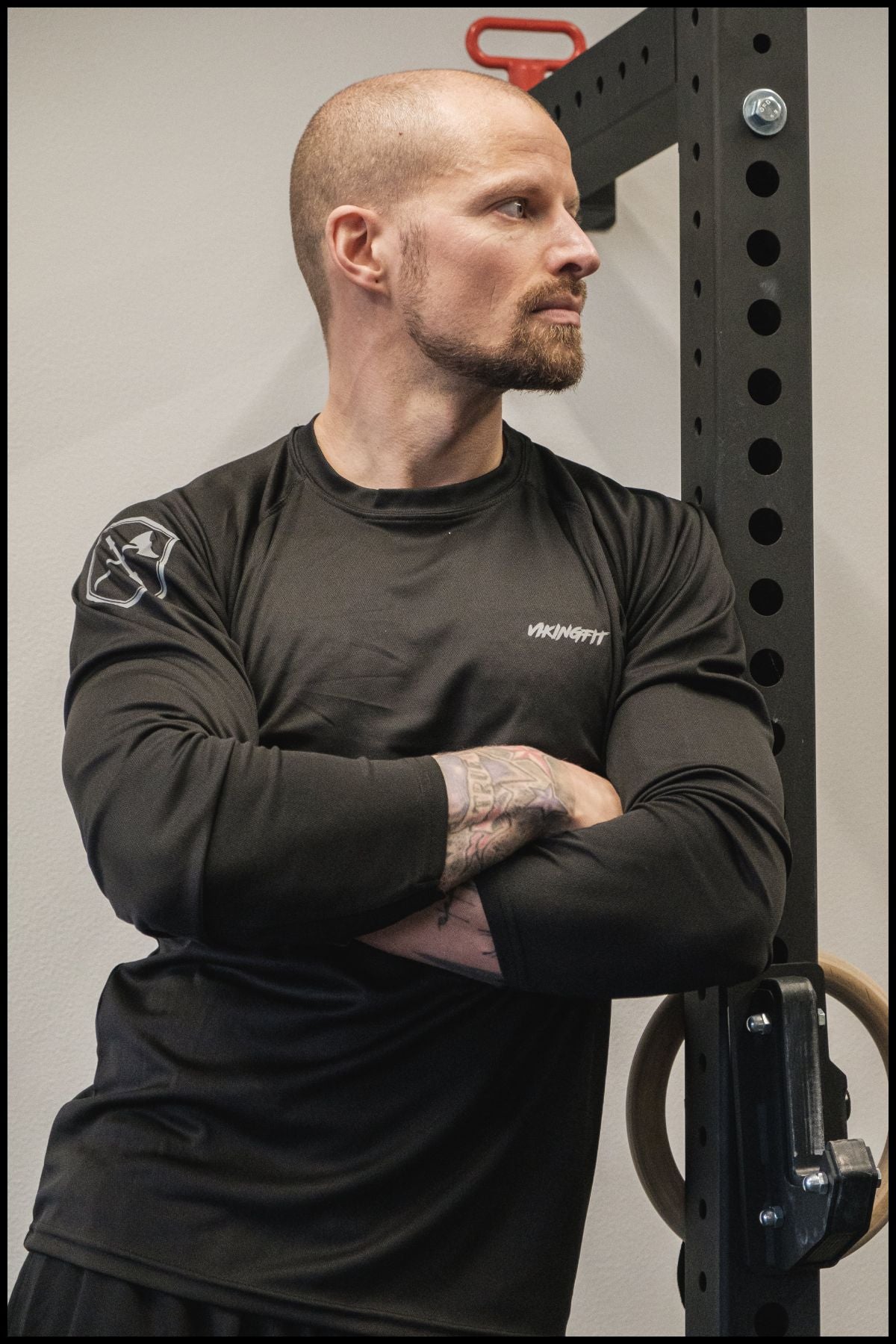 Unisex Longe Sleeve Sport Tee - Black