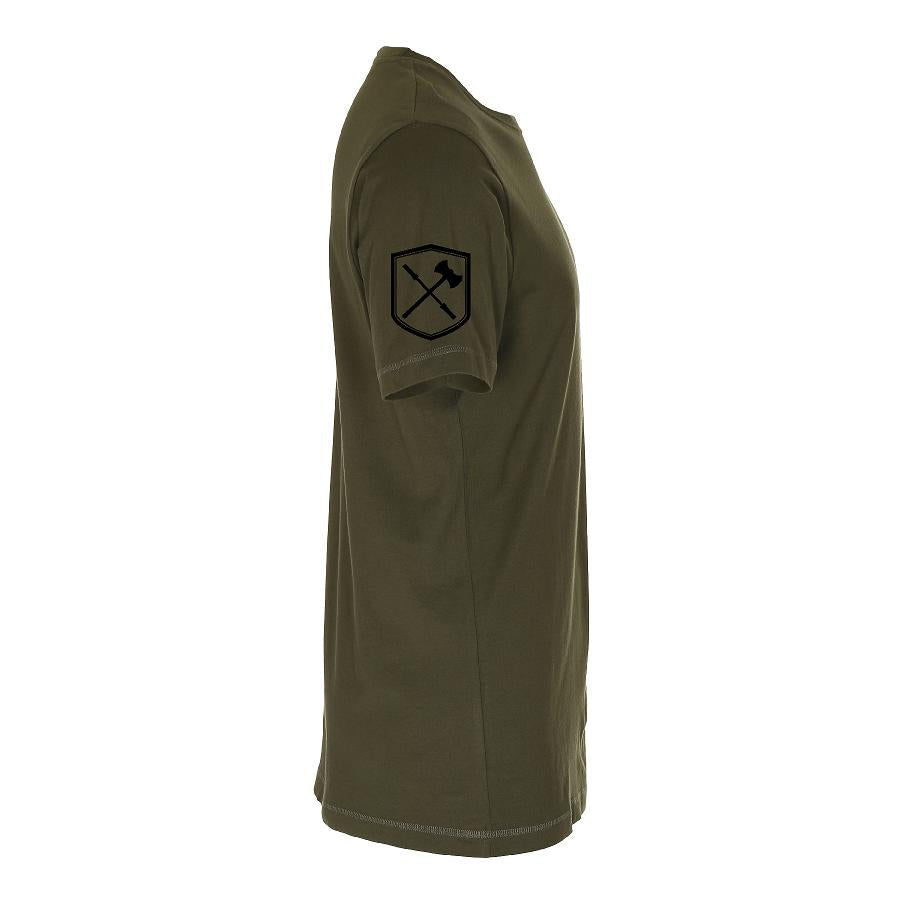 Alfa Omega Vægtløftning - T-shirt - Army