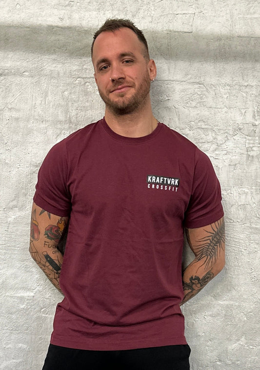 KRAFTVRK Crossfit - T-shirt - Bordeaux / Mørkerød