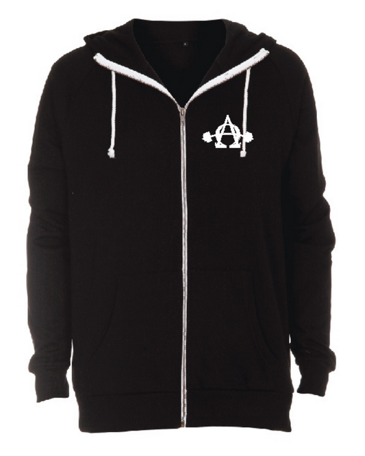 Alfa Omega Vægtløftning Hoodie - Sort