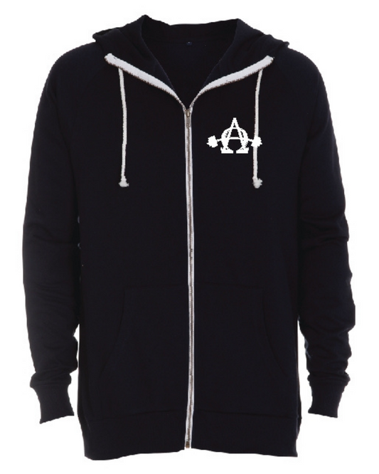 Alfa Omega Vægtløftning Hoodie - Navy
