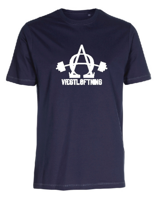 Alfa Omega Vægtløftning - T-shirt - Navy