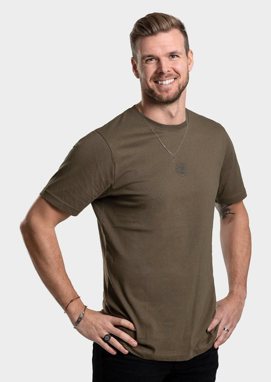 VEGVISIR TEE - Army