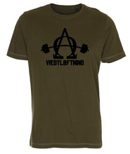 Alfa Omega Vægtløftning - T-shirt - Army