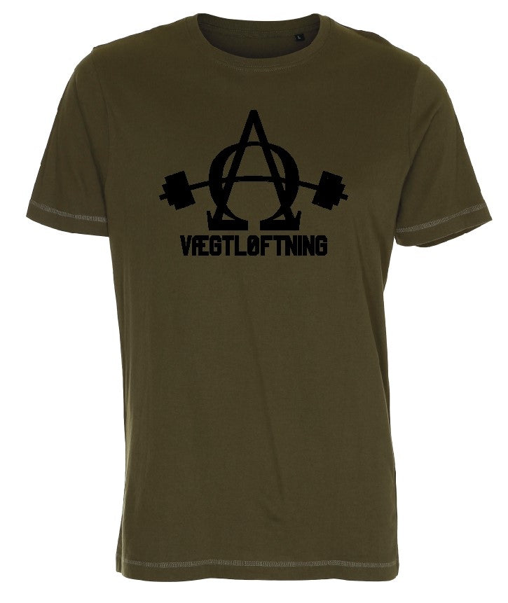Alfa Omega Vægtløftning - T-shirt - Army